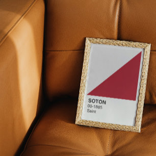 Poster Soton Saint - Bordure blanche