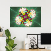 Poster Soubltle Glow - Fractal Art (Bureau à domicile)