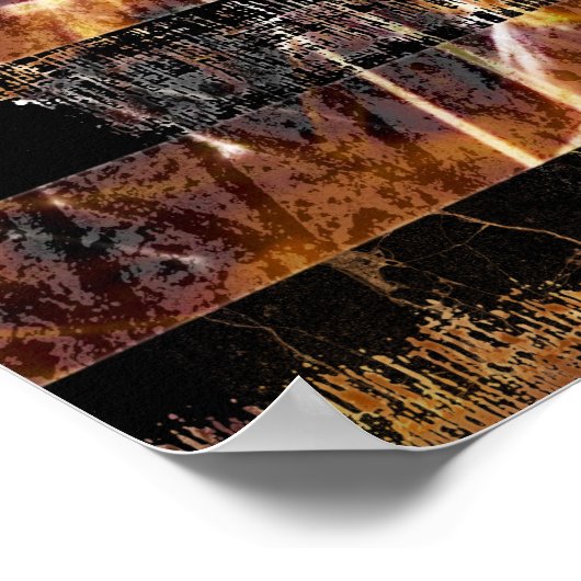 Poster Soudage des étincelles et flammes (Coin)