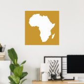 Poster Soudan Afrique Brown audacieuse (Bureau à domicile)