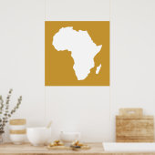 Poster Soudan Afrique Brown audacieuse (Cuisine)