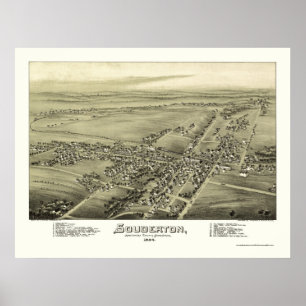 Poster Souderton, PA Carte panoramique - 1894