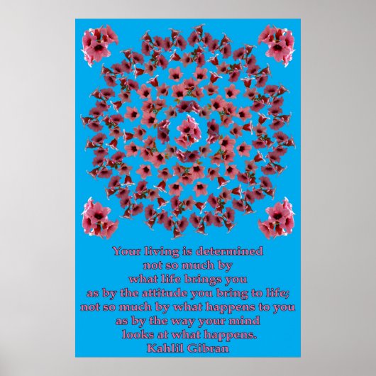POSTER SOUFFLE D'ARBRE ROSE MANDALA 1 (Devant)