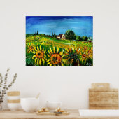 Poster SOUFFLE ET CAMPAGNE EN TOSCANE, colossal (Cuisine)
