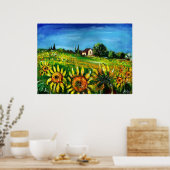 Poster SOUFFLE ET CAMPAGNE EN TOSCANE, colossal (Cuisine)