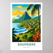 Poster Soufrière Sainte-Lucie (Devant)