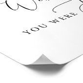 Poster Souhaitez-Vous Être Ici Signe | Panneau du souveni (Coin)