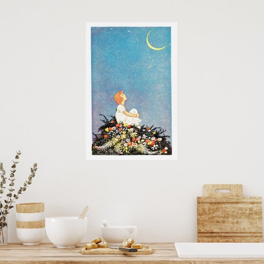 Poster Souhaits de lune (Cuisine)