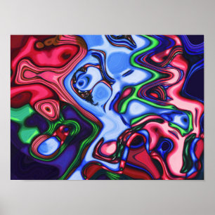 Poster Soul Collision Art Abstrait coloré original