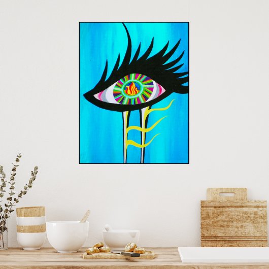 Poster Soul Lit avec flamme (Cuisine)