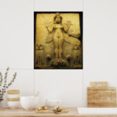 Poster Soulagement de la statue de la déesse Ishtar (Kitchen)