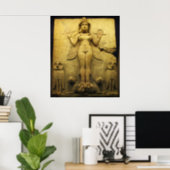Poster Soulagement de la statue de la déesse Ishtar (Home Office)