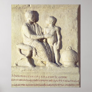 Poster Soulagement dépeignant une visite au docteur