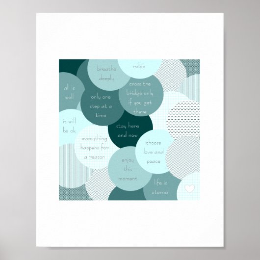 Poster "Soulagement du stress" (Devant)