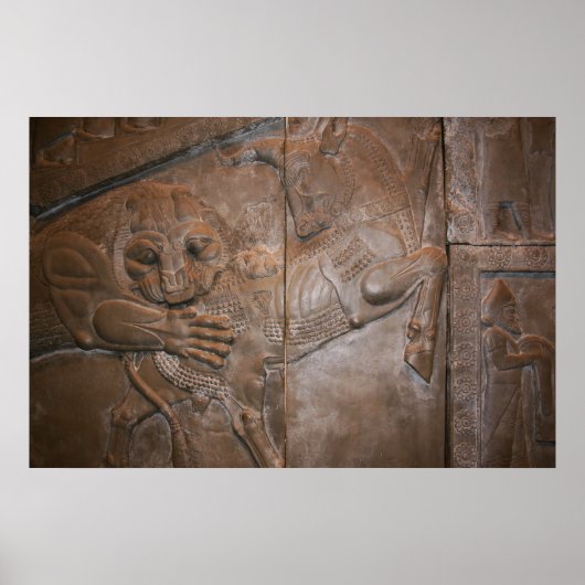 Poster Soulagement persan : Lion & Bull (Devant)
