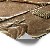 Poster Soulagement représentant un paysan conduisant la v (Coin)