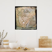 Poster Soulagement représentant une princesse mangeant un (Cuisine)