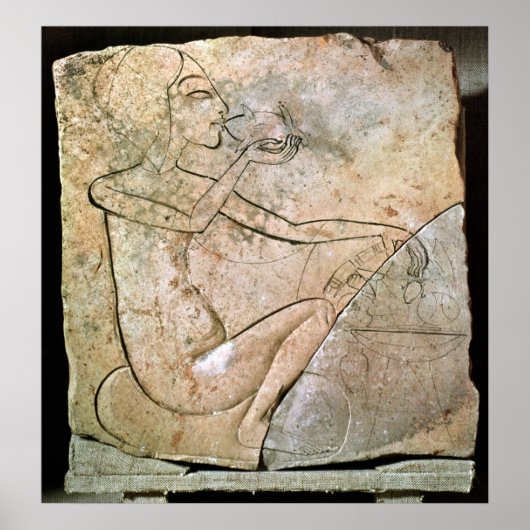 Poster Soulagement représentant une princesse mangeant un (Devant)