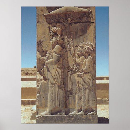 Poster Soulagement représentant Xerxes I avec deux accomp (Devant)