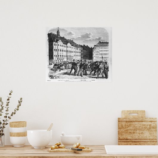 Poster Soulèvement à Dresde (Cuisine)