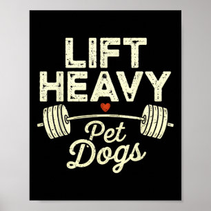 Poster Soulever des chiens de compagnie lourds Gym Haltér