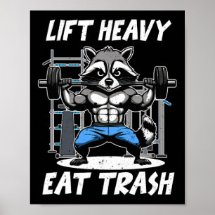Poster Soulever Lourd Manger Déchets Musculation Culturis
