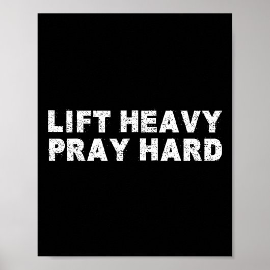 Poster Soulever lourd prier dur forme musculation Jésus F (Devant)
