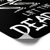 Poster Soulevez le Dead Funny Halloween Workout Poids Lif (Coin)