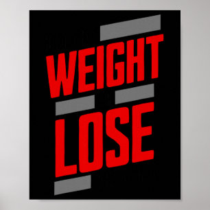 Poster Soulevez Le Poids Ou Perdez Les Gains Vintage Retr