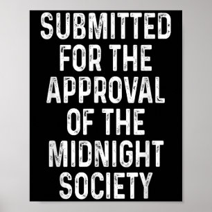 Poster Soumis Pour Approbation De La Société De Minuit