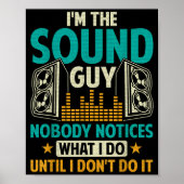 Poster Sound Engineer Tech Husband Dad Funny Dj Disc Jock (Devant)