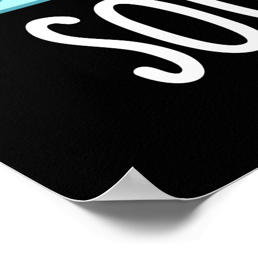 Poster Sound Wave Funny Ocean Pun Dark BG (Coin)