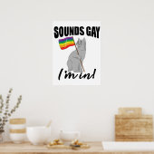 Poster Sounds Gay I'm (Cuisine)