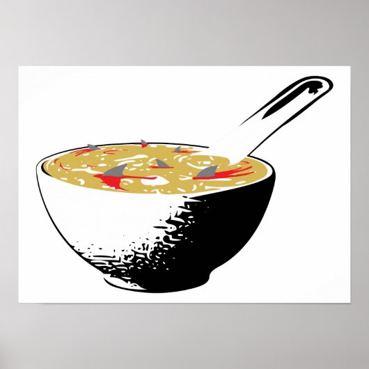 Poster soupe d'ailerons de requin (Devant)
