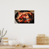 Poster Soupe de fruits de mer (Cuisine)