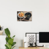 Poster Soupe Miso et Tempura (Bureau à domicile)