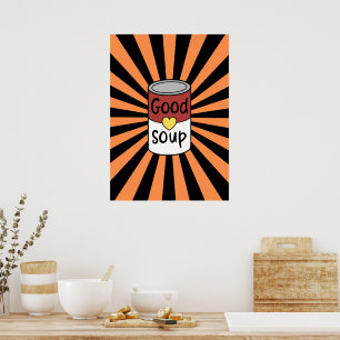 Poster Soupe rétro