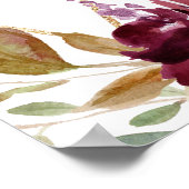 Poster Souper de répétition de la florale géométrique or  (Coin)