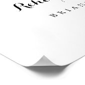 Poster Souper de répétition horizontale rose Bourgogne (Coin)