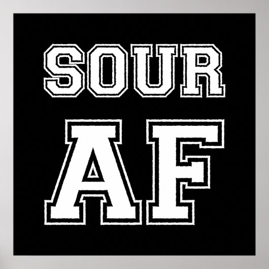 POSTER SOUR AF (Devant)