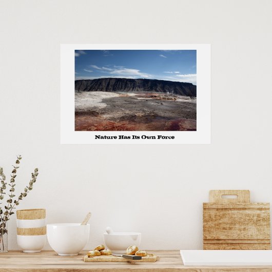 Poster Source chaude du parc national Yellowstone (Cuisine)