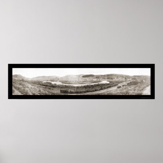 Poster Source de soufre chaude CO Photo 1910 (Devant)