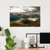 Poster Sources chaudes bleues Yellowstone (Bureau à domicile)