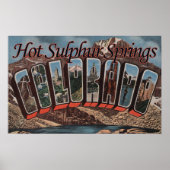 Poster Sources de soufre chaudes, Colorado (Devant)