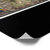 Poster Sources D'Eau Chaude Arkansas De L'Espace Carte Sa (Coin)