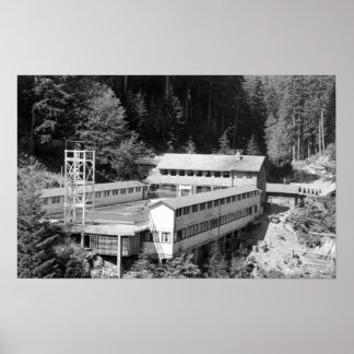 Poster Sources d'eau chaude olympiques, WA Lodge Voir la 