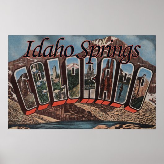 Poster Sources Idaho, Colorado - Grandes Lettres (Devant)