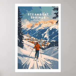 Poster Sources thermales de Steamboat Springs Colorado 1