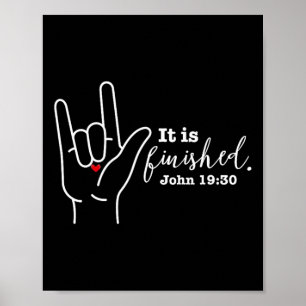 Poster Sourde Foi Chrétienne Pâques Sache Langue des sign