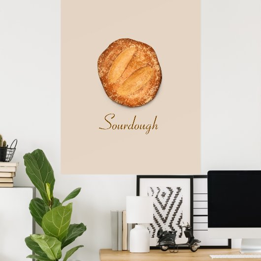 Poster Sourdough Bread (Bureau à domicile)